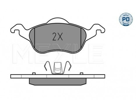 Bromsbeläggssats, skivbroms MEYLE-PD Quality 025 231 5419/PD