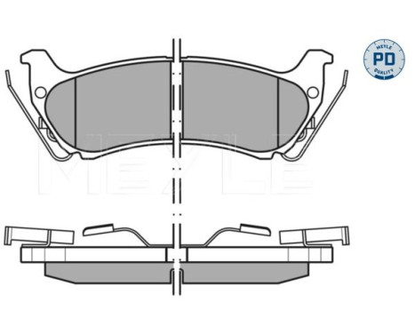 Bromsbeläggssats, skivbroms MEYLE-PD Quality 025 231 9017/PD, bild 3