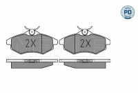 Bromsbeläggssats, skivbroms MEYLE-PD Quality 025 234 0719/PD