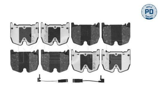 Bromsbeläggssats, skivbroms MEYLE-PD Quality 025 235 4117/PD, bild 2