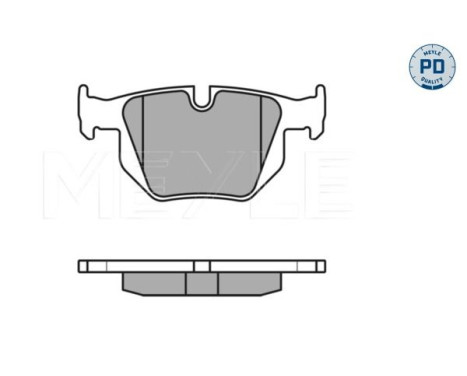 Bromsbeläggssats, skivbroms MEYLE-PD Quality 025 235 5017/PD