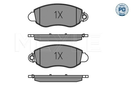 Bromsbeläggssats, skivbroms MEYLE-PD Quality 025 235 7718/PD, bild 2
