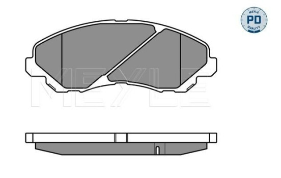 Bromsbeläggssats, skivbroms MEYLE-PD Quality 025 235 8416/PD