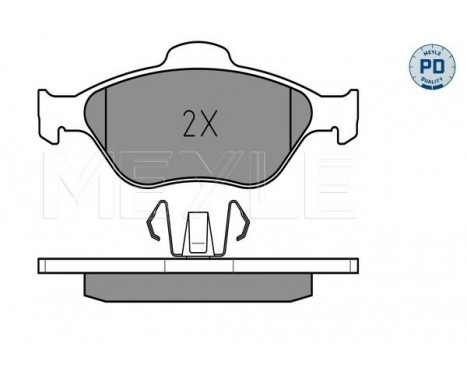 Bromsbeläggssats, skivbroms MEYLE-PD Quality 025 236 0418/PD