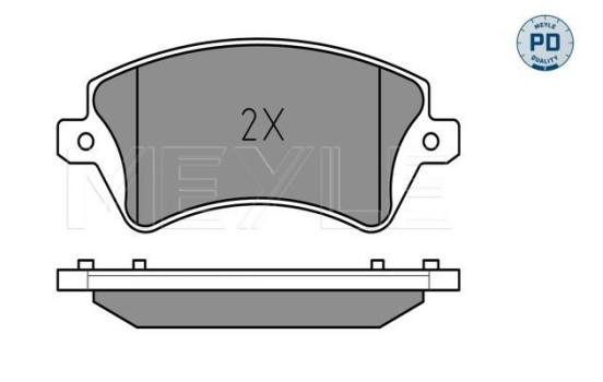 Bromsbeläggssats, skivbroms MEYLE-PD Quality 025 237 6617/PD, bild 2