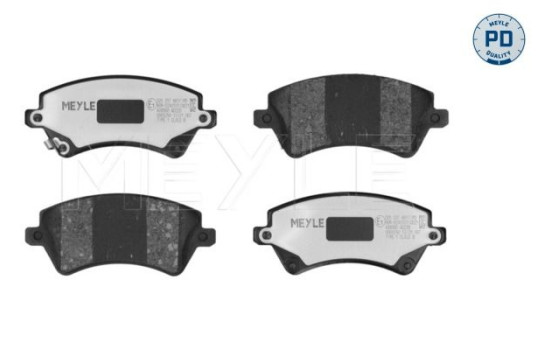 Bromsbeläggssats, skivbroms MEYLE-PD Quality 025 237 6617/PD, bild 3