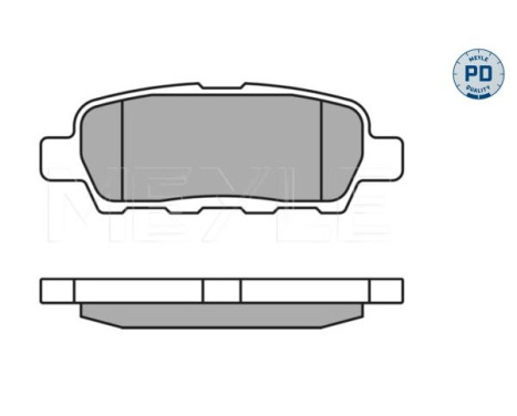 Bromsbeläggssats, skivbroms MEYLE-PD Quality 025 238 7114/PD, bild 2