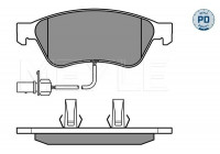 Bromsbeläggssats, skivbroms MEYLE-PD Quality 025 238 9620/PD