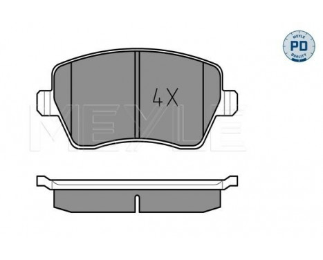 Bromsbeläggssats, skivbroms MEYLE-PD Quality 025 239 7317/PD