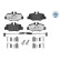 Bromsbeläggssats, skivbroms MEYLE-PD Quality 025 240 0817/PD, miniatyr 2