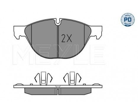 Bromsbeläggssats, skivbroms MEYLE-PD Quality 025 241 7219/PD