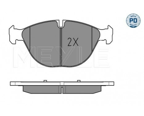 Bromsbeläggssats, skivbroms MEYLE-PD Quality 025 241 7219/PD, bild 2