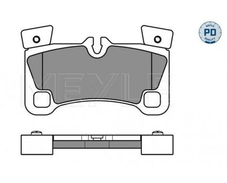 Bromsbeläggssats, skivbroms MEYLE-PD Quality 025 242 9616/PD