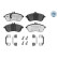 Bromsbeläggssats, skivbroms MEYLE-PD Quality 025 243 0620-1/PD, miniatyr 2