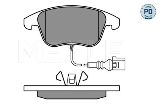 Bromsbeläggssats, skivbroms MEYLE-PD Quality 025 243 3219/PD
