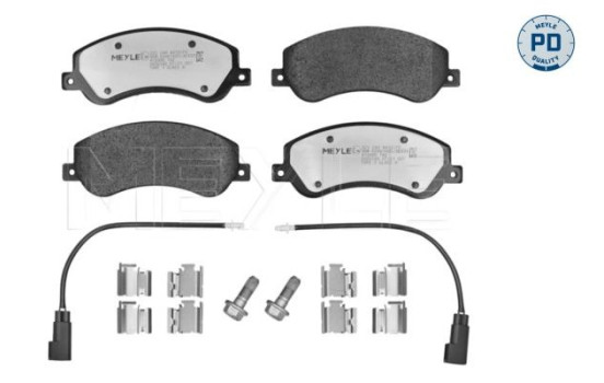 Bromsbeläggssats, skivbroms MEYLE-PD Quality 025 244 8419/PD, bild 2