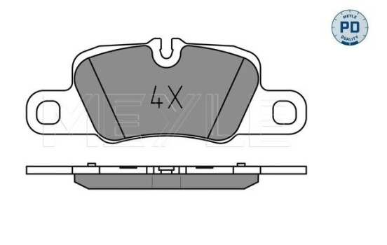 Bromsbeläggssats, skivbroms MEYLE-PD Quality 025 245 5416/PD