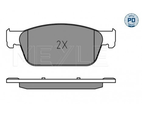 Bromsbeläggssats, skivbroms MEYLE-PD Quality 025 246 2318/PD, bild 2