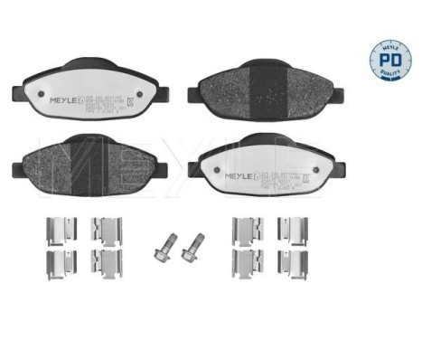 Bromsbeläggssats, skivbroms MEYLE-PD Quality 025 246 6017/PD