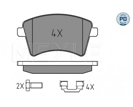 Bromsbeläggssats, skivbroms MEYLE-PD Quality 025 246 9318/PD