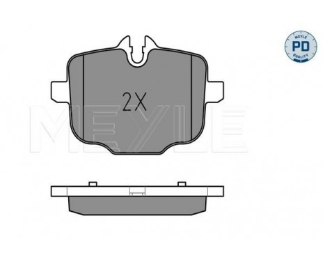 Bromsbeläggssats, skivbroms MEYLE-PD Quality 025 247 0318/PD, bild 2
