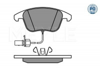 Bromsbeläggssats, skivbroms MEYLE-PD Quality 025 247 0520/PD