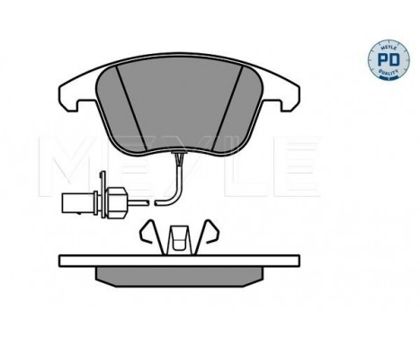 Bromsbeläggssats, skivbroms MEYLE-PD Quality 025 247 0520/PD