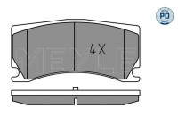 Bromsbeläggssats, skivbroms MEYLE-PD Quality 025 248 5115/PD