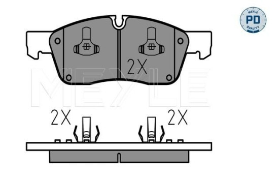 Bromsbeläggssats, skivbroms MEYLE-PD Quality 025 251 9021/PD
