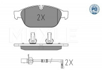 Bromsbeläggssats, skivbroms MEYLE-PD Quality 025 261 5820/PD