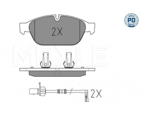 Bromsbeläggssats, skivbroms MEYLE-PD Quality 025 261 5820/PD
