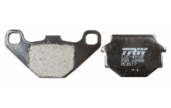 Bromsbeläggssats, skivbroms Organic Allround MCB517 TRW