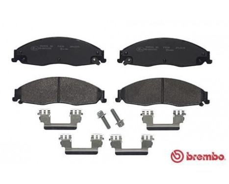 Bromsbeläggssats, skivbroms P 09 011 Brembo, bild 2