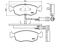 Bromsbeläggssats, skivbroms P 24 007 Brembo