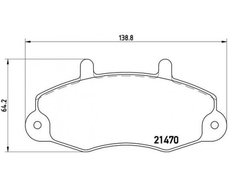 Bromsbeläggssats, skivbroms P 24 032 Brembo, bild 2