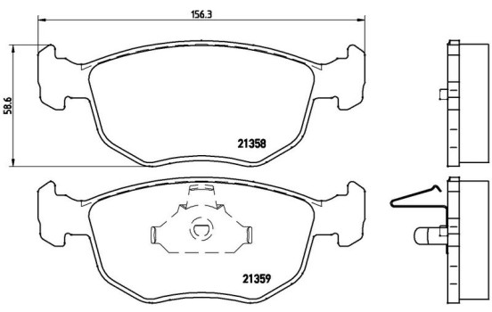 Bromsbeläggssats, skivbroms P 24 069 Brembo, bild 3