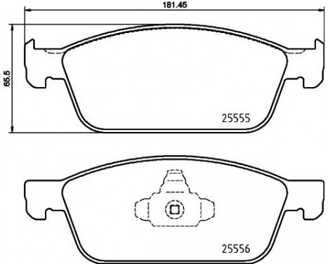 Bromsbeläggssats, skivbroms P 24 199 Brembo, bild 2