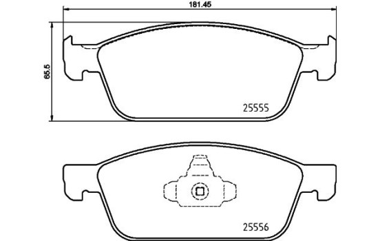 Bromsbeläggssats, skivbroms P 24 199 Brembo