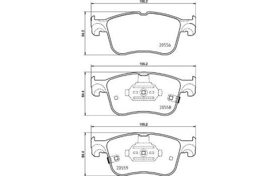 Bromsbeläggssats, skivbroms P 24 218 Brembo