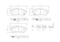 Bromsbeläggssats, skivbroms P 24 225 Brembo