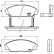 Bromsbeläggssats, skivbroms P 28 016 Brembo, miniatyr 3