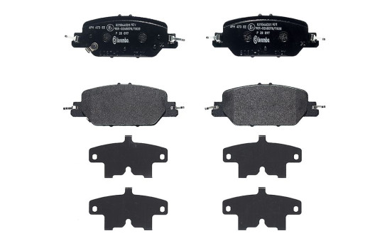 Bromsbeläggssats, skivbroms P 28 097 Brembo