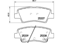 Bromsbeläggssats, skivbroms P 30 094 Brembo
