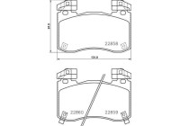 Bromsbeläggssats, skivbroms P 30 113 Brembo