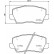 Bromsbeläggssats, skivbroms P 30 114 Brembo, miniatyr 2
