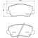 Bromsbeläggssats, skivbroms P 30 114 Brembo