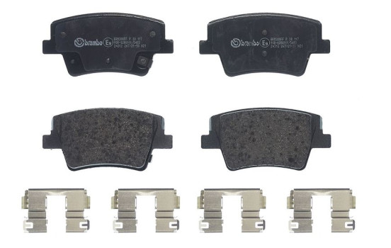 Bromsbeläggssats, skivbroms P 30 117 Brembo, bild 2