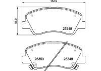 Bromsbeläggssats, skivbroms P 30 122 Brembo