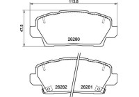 Bromsbeläggssats, skivbroms P 30 125 Brembo