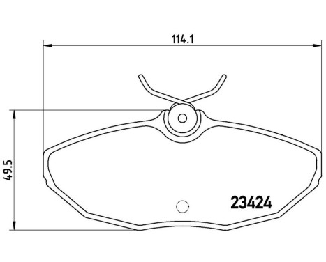 Bromsbeläggssats, skivbroms P 36 013 Brembo, bild 3